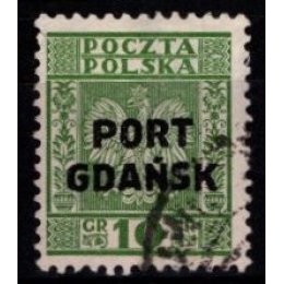 1934-36 - Polsk post i Danzig - Frimærke - Stemplet.